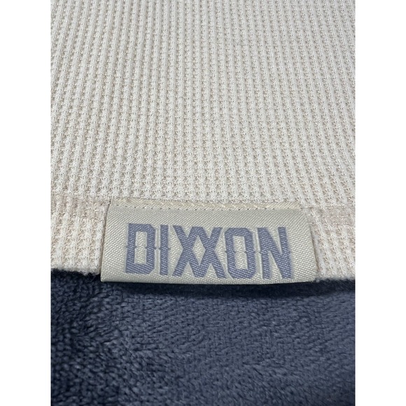 Dixxon Women's Crop Henley Thermal Top beige Size Small - Picture 3 of 10